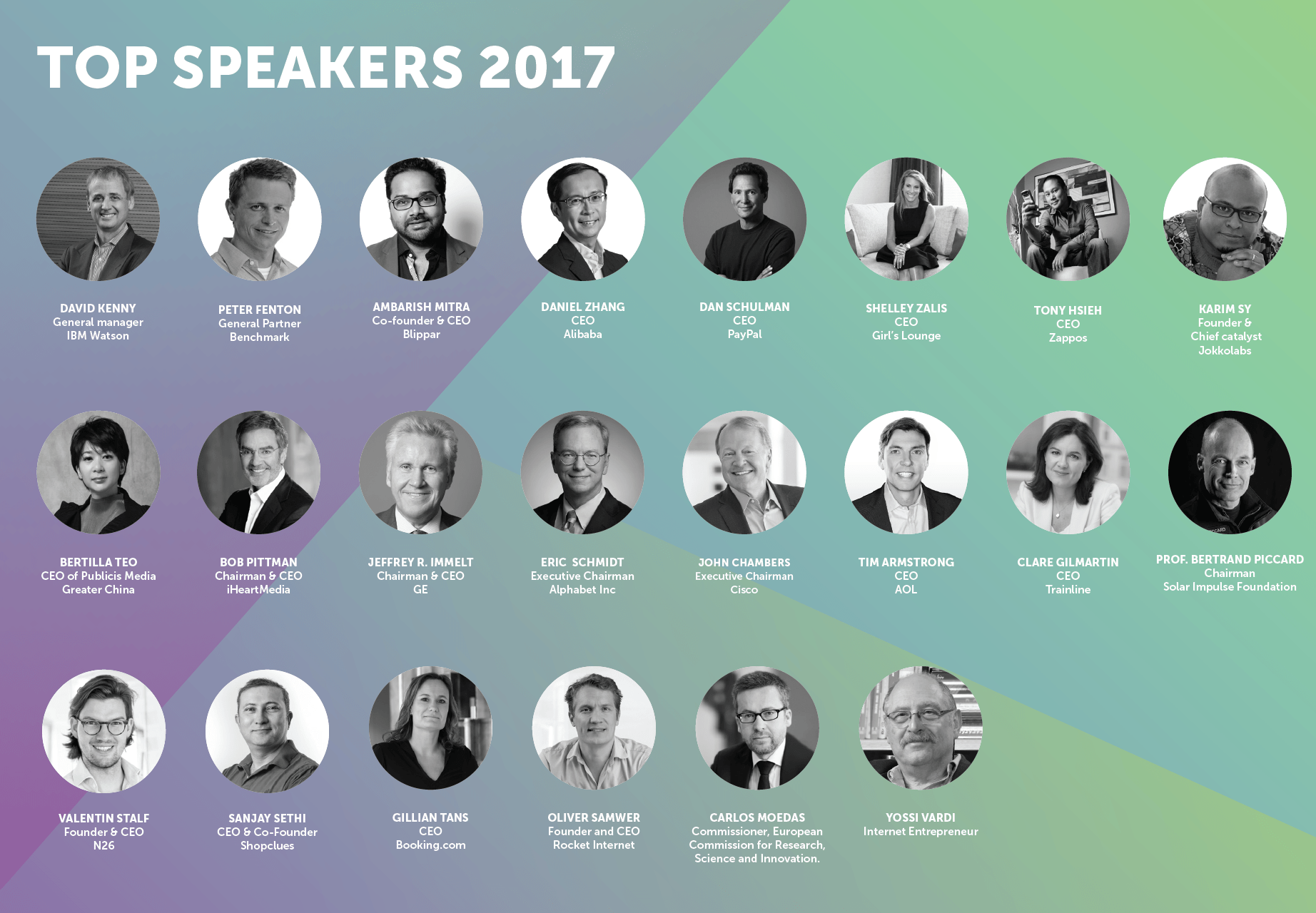 Top speakers 2017 VivaTech