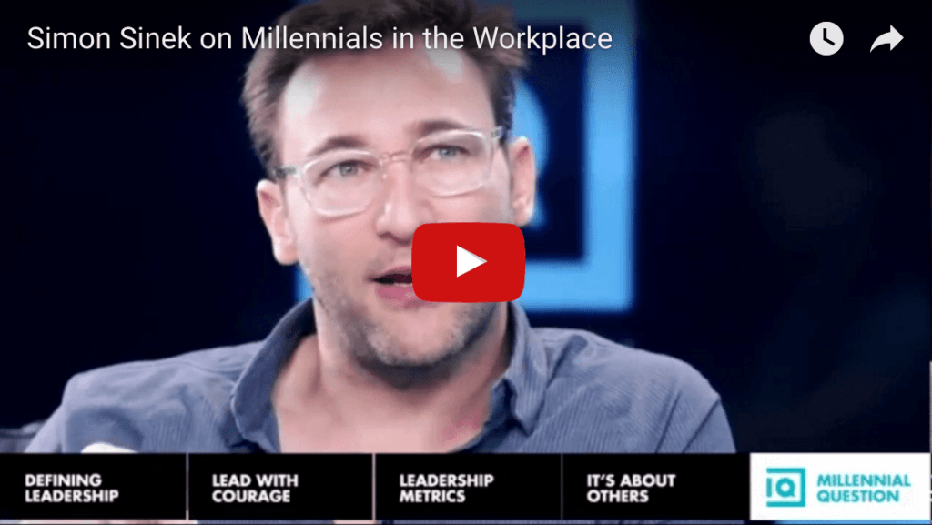 Simon Sinek parle des millennials au travail.