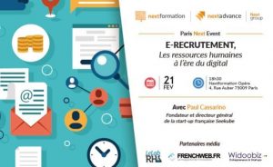 Evènement sur l'e-recrutement, les RH à l'heure du digital.
