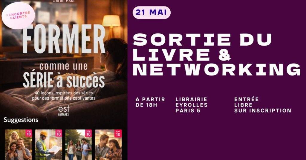 Dédicace livre former comme une série à succès par Sarah Akel, ESF