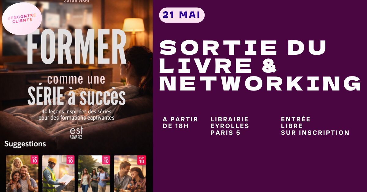 Dédicace livre former comme une série à succès par Sarah Akel, ESF