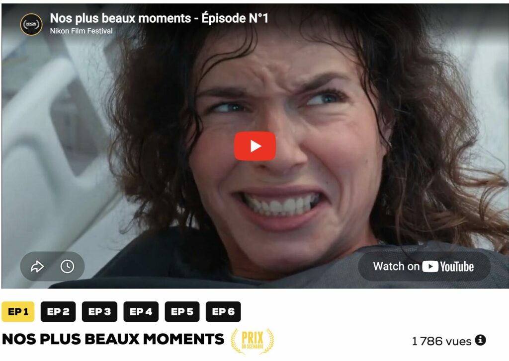 Prix du meilleur scénario mini séries Nikon Festival